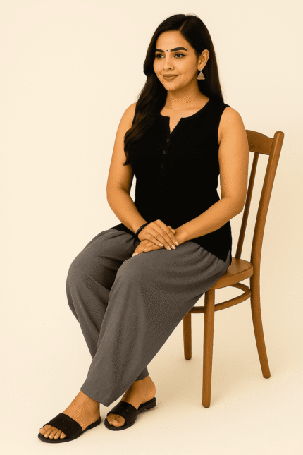 Patiala Charcoal Grey Pants