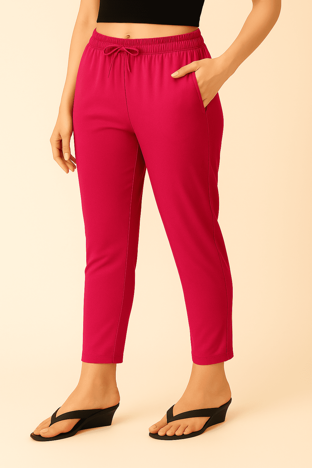 Pink Cotton Pants Stylish & Comfortable – Nikii