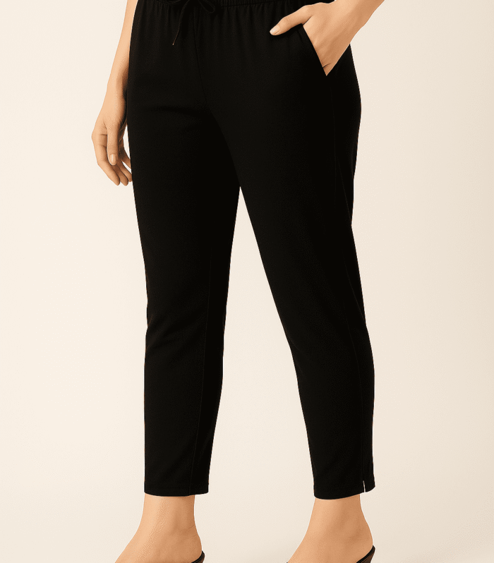 Black Straight Cut Pant