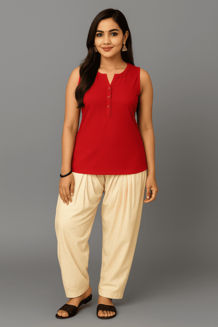 Cotton Patiala Pastel Yellow Pants