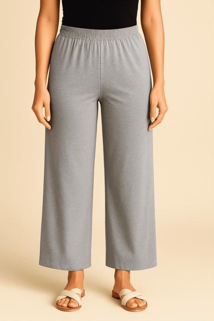 Nikii Slate Gray Plain Palazzo