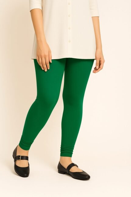 LEAF GREEN-cotton legging