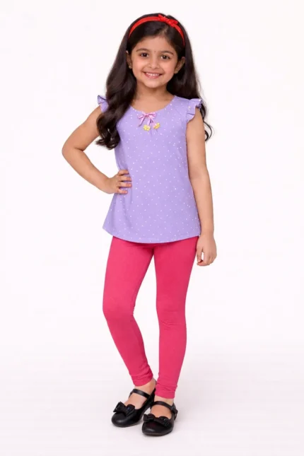 Hot pink leggings for kids